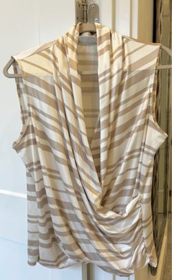 Beige ivory blouse, XL