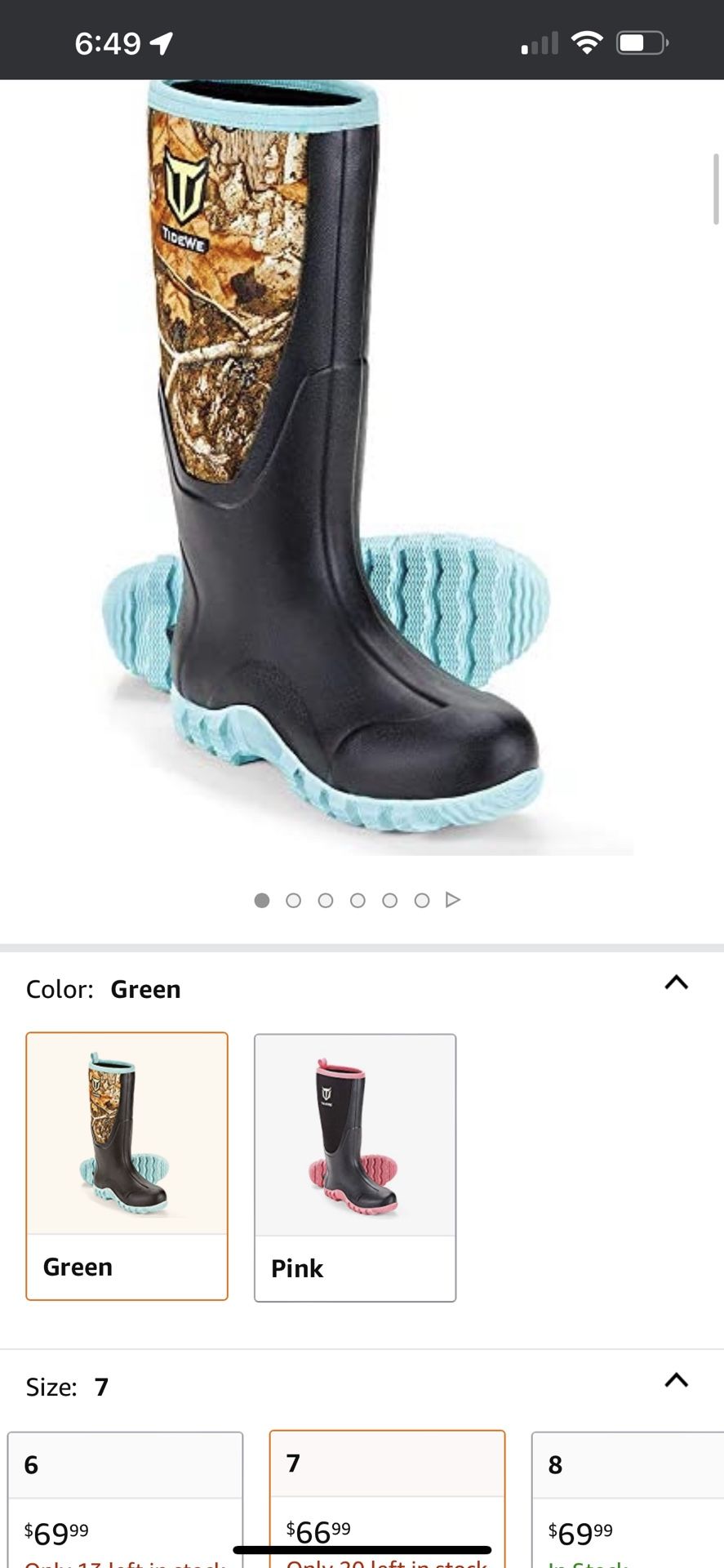 Tidewe Rubber Boots