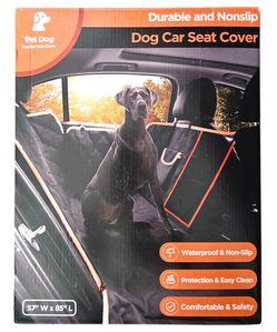 Waterproof Dog Car Seat Cover w/ Mesh Window Back Seat Protector NEW