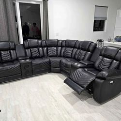 Recliner Sectional Sofa ⭐️ Sofá Seccional Reclinable (Fast-Delivery 💨)