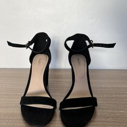 Aldo Black Heels  | Ankle Strap Heel Sandal | Women Shoes