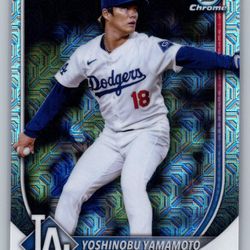 2025 Bowman Mega Yoshinobu Yamamoto Chrome Mojo Refractor