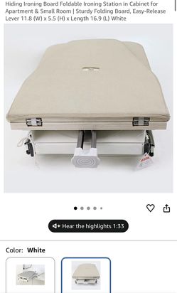 Hiding Ironing Board Foldable Ironing Station