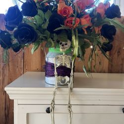 Day Of The Dead Silk, Fake Flower Arrangement