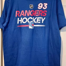 Fanatics New York Rangers Zibanejad Authentic Pro 93 T-Shirt XL NHL Hockey New