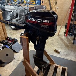 6.0HP Mercury Long Shaft Outboard. 