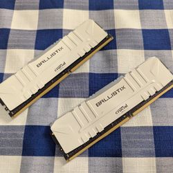 16GB RAM - Crucial Ballistix RGB 3600 MHz DDR4 DRAM