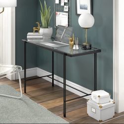 Glass Top Metal Base Writing Desk