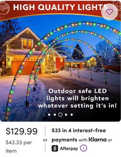 New 3 Piece Brightown Arch Light Set Christmas, 4th of July, Prom & More