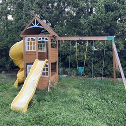 Swing Set With Slides 