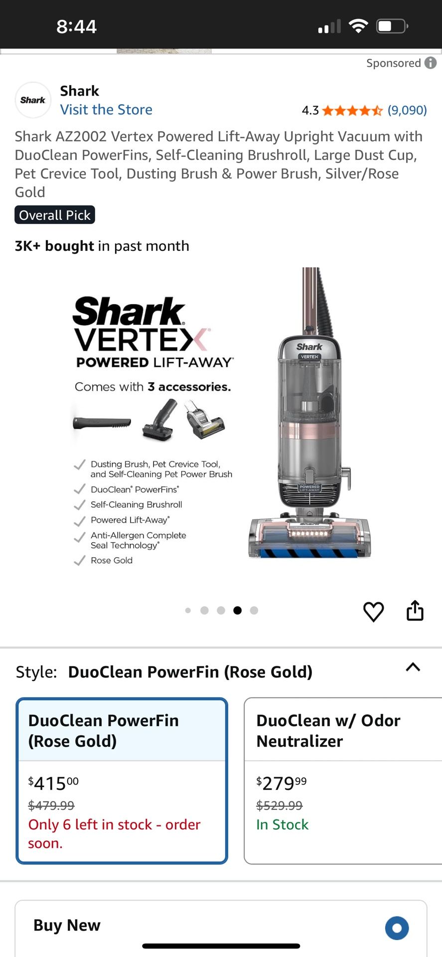 Shark vacuum