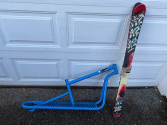 Ski Bike Frame and Skis.