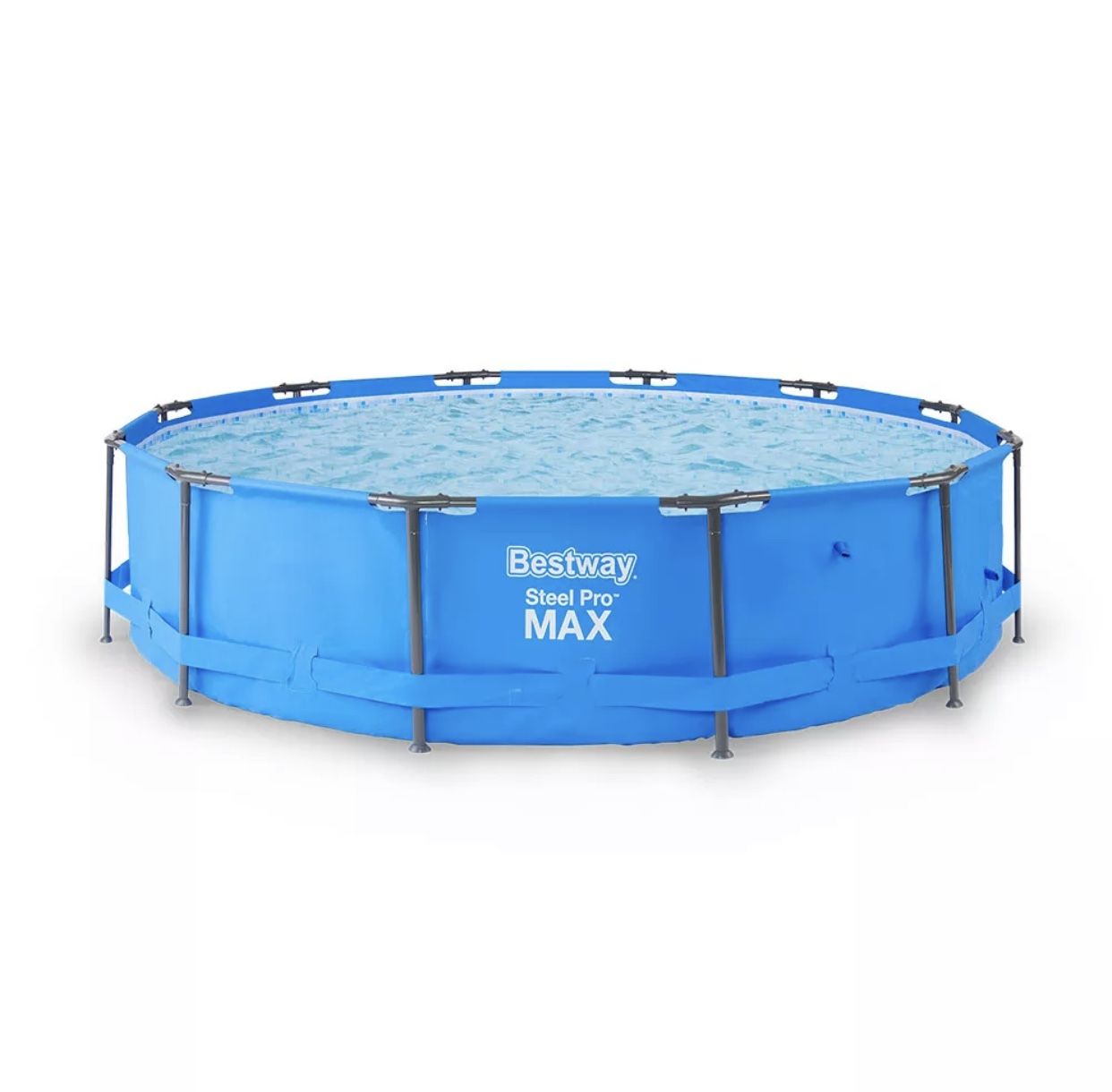 Bestway Steel Pro Max 15ft x 42in Frame Above Ground Swimming Pool Set with Pump