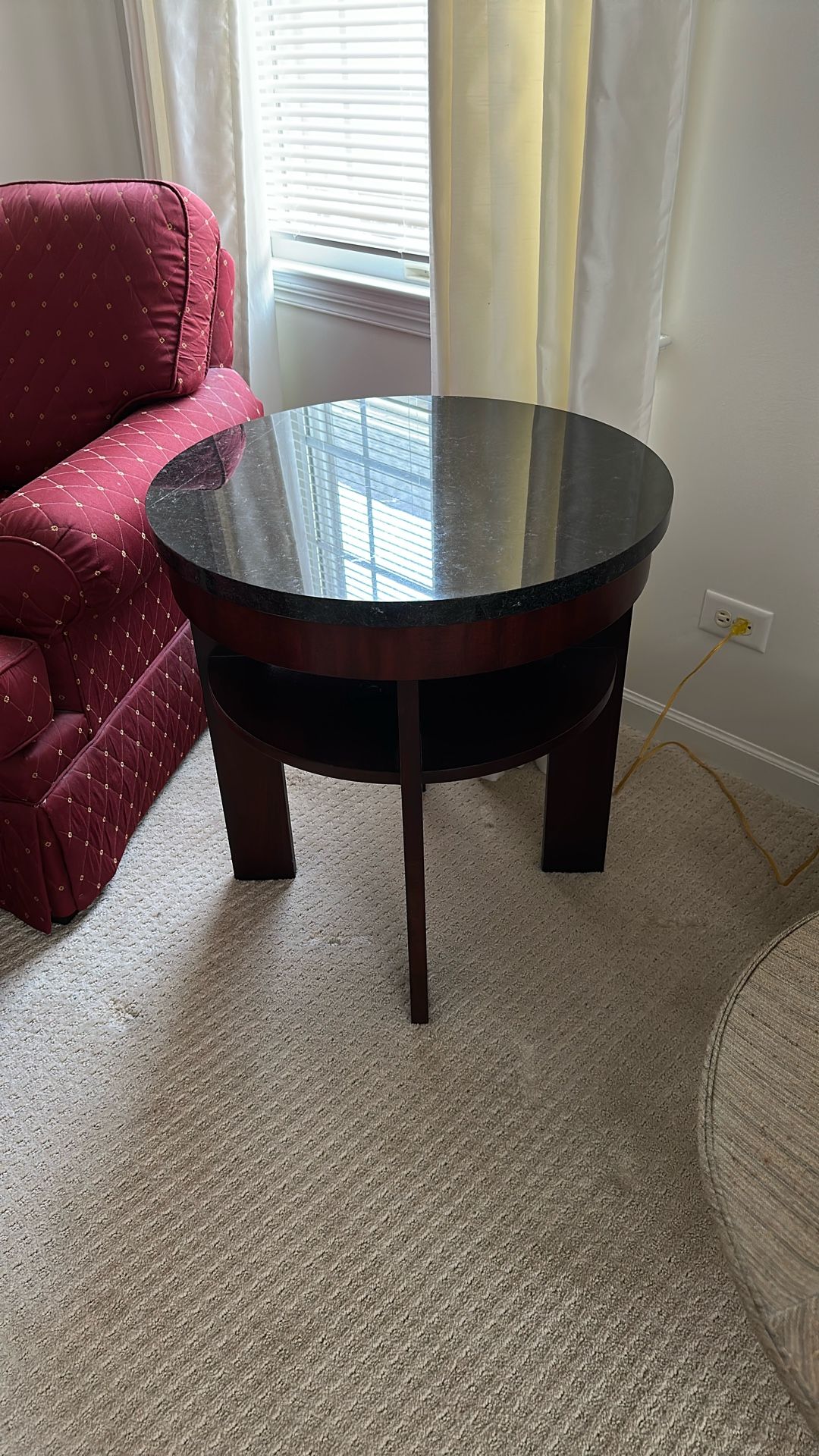 End Table, Marble Top