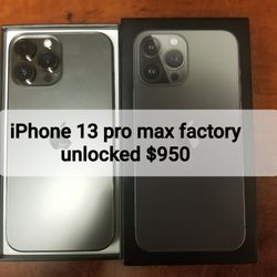 iPhone 13 Pro Max Factory unlocked 