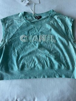 Channel Turquoise Knit Top