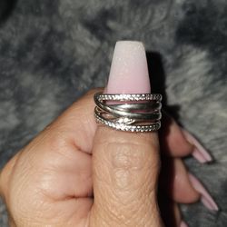 Sterling Silver Swarovski Ring