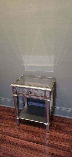 Mirrored Accent Side Table