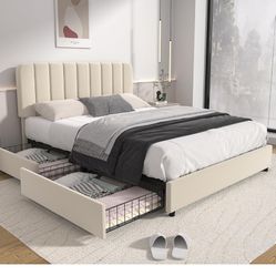 Queen Bed Frame And Extra Firm Mattress For Sales In Ktown 