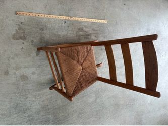 Antique child’s rocking chair  with rush seat