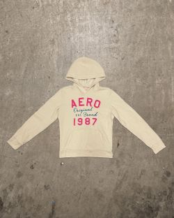 AEROPOSTALE ORIGINAL HOODIE CREAM L