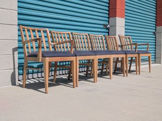 Set of 6 Vintage Mid Century Modern Dining Chairs
