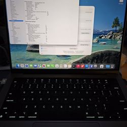 2021 Macbook Pro A2442,M1 Pro,14",512Gb,16Gb,Non Touchbar,Good Condition, Grade A, Grey Color, Genuince AC Charger, Office 2022,Warranty on Promo Sale