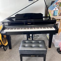 Digital Baby Grand Piano – Roland CG-1 + Bench – Beautiful Sound