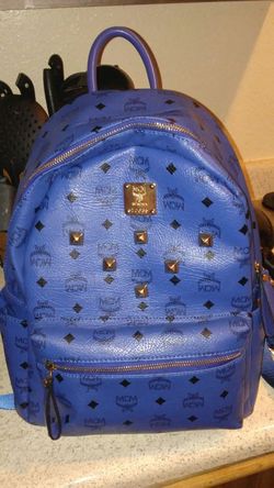 Royal Blue Mcm Backpack