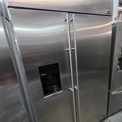 48" GE MONOGRAM BUILT IN STAINLESS STEEL REFRIGERATOR 