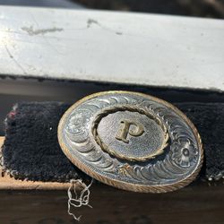 Silver Plated Belt Buckle