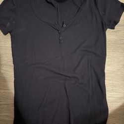 FRANKEE& SKYLARR, T shirt, Black, Size Small 
