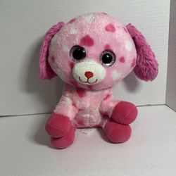Best Made Toys Valentines Day Dog Plush 10" Pink Hearts Puppy Stuffed Animal...