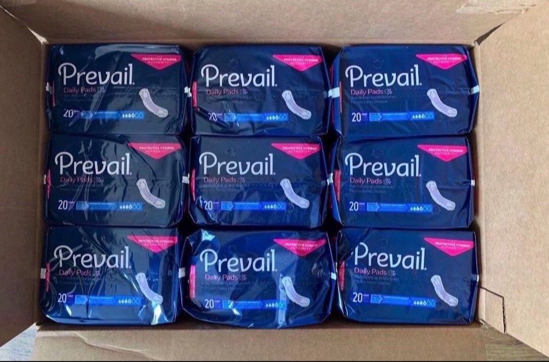 Prevail daily pads(one box of 9 packs)