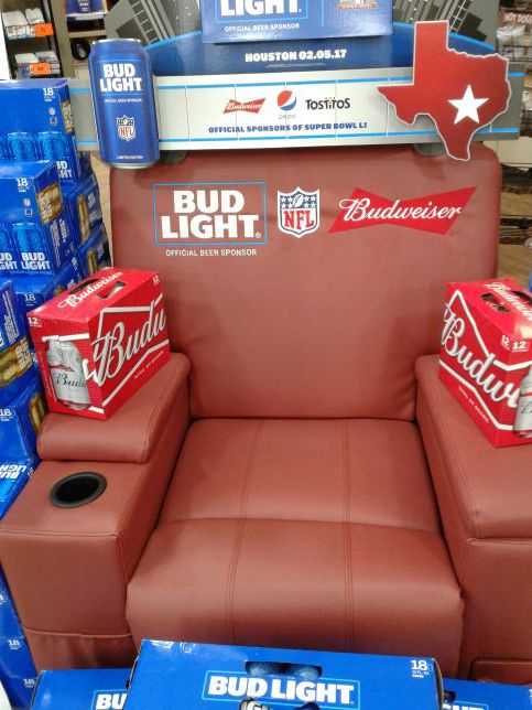 Budlight Budweiser Nfl Recliner Chair For Sale In Houston Tx