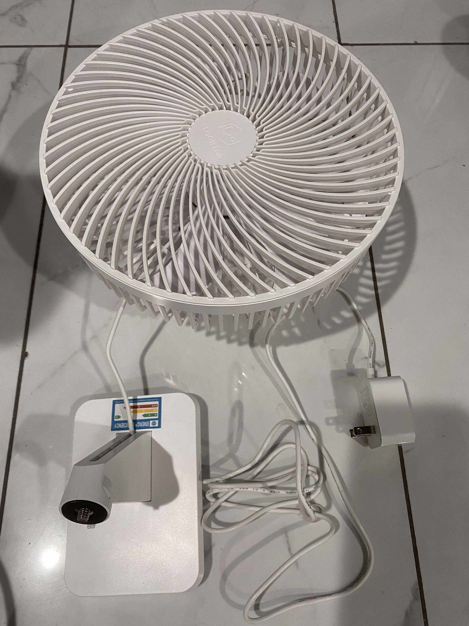 LEMOISTAR 10 Inch Wall Mounted Fan 90° Oscillating, 4 Speed