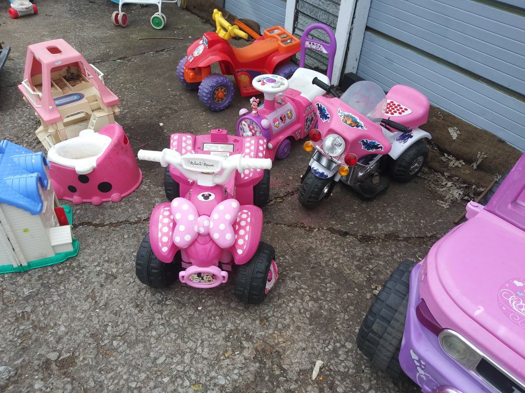 Kids ride on toys $10 each