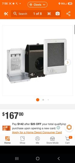 In-wall Fan-forced Electric Heater