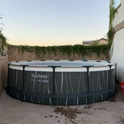 15’x42” Pool With All Accessories And Cordless Electric Vacuum