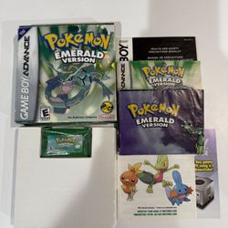 Gameboy Pokemon Emerald Game Box