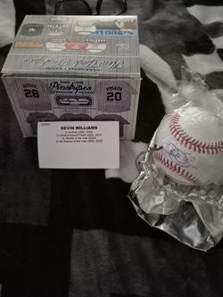Devin Williams Autographed Baseball Tristar Hidden Treasures