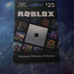 2000r = $25 roblox card 25