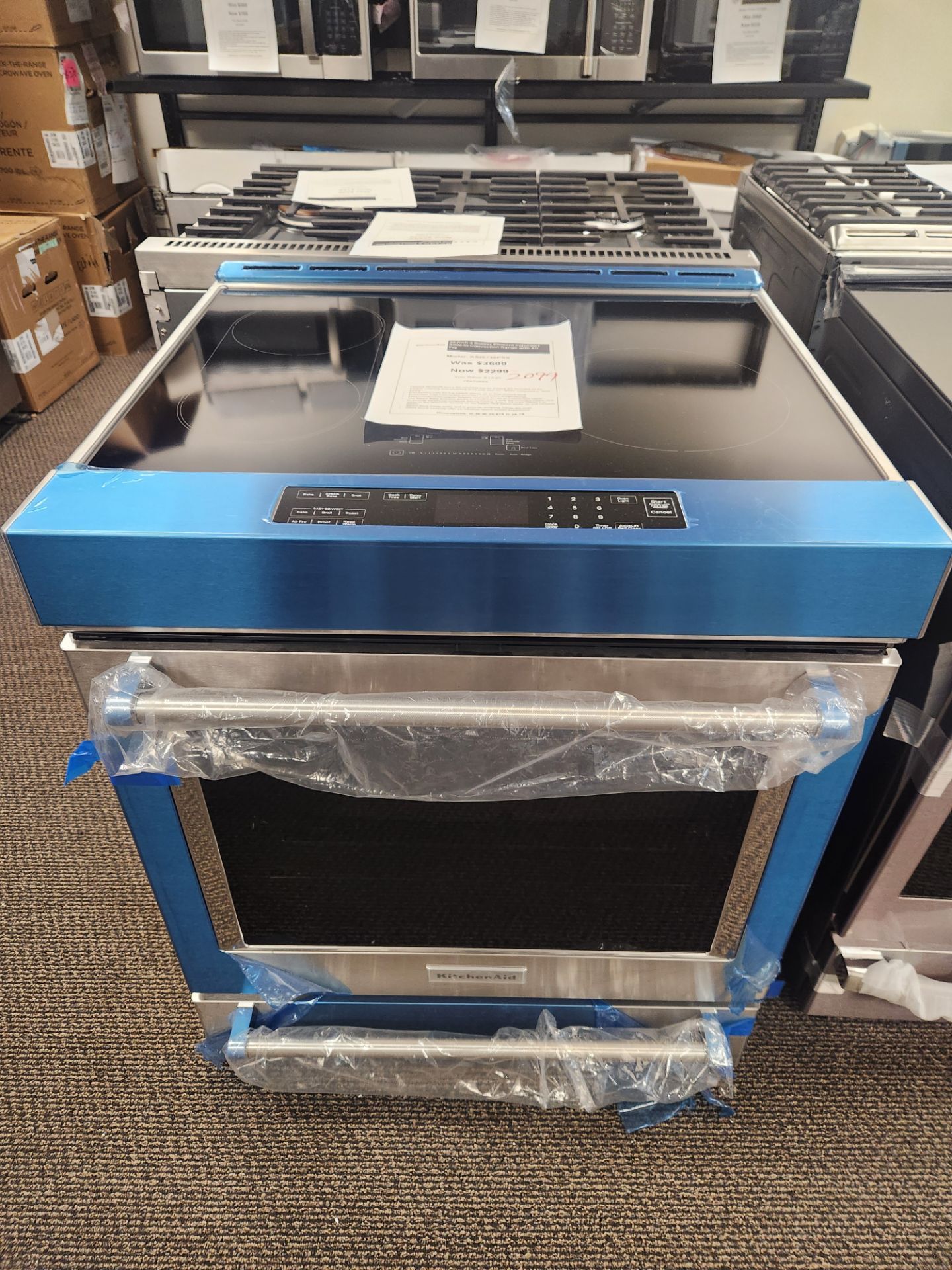30-Inch 4 Burner Element Induction Slide-In Convection Range with Air Fry
