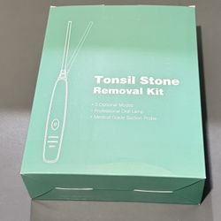 Brand new Tonsil Stone Remover Kit (12-in-1) 	•	High-precision design for easy, gentle cleaning 	•	Painless and comfortable to use 	•	150° rotating el