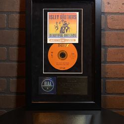THE ISLEY BROTHERS RIAA GOLD Certification AWARD Epic Records 500,000 Sales