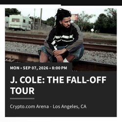 2 J Cole Floor Concert Tickets 