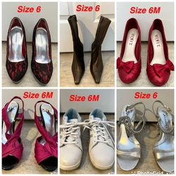 Boots & Shoes Size 6  $3-$20 SPECIFY WHICH ITEM Greenwood, DE  READ Description