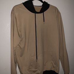 Purchased From H&M Black And Tan Hoodie Brown  Sweater