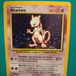 1999 Base set Pokémon Mewtwo Holo 