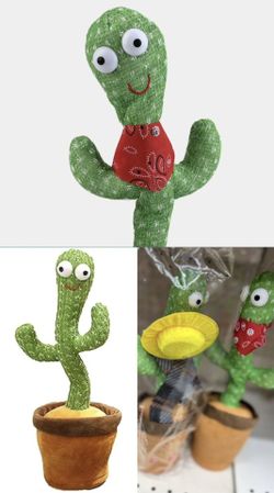 2 Pair Dancing Talking Cactus Toys